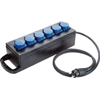 Bachmann 349.185 Verteilersteckdose 6xCEE7/3 Strom 2, 0m CEE7/7