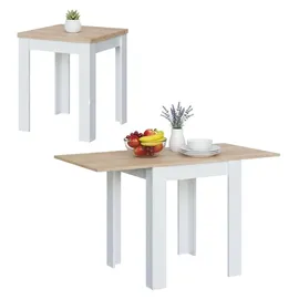 Dmora Newark 67 x 79 x 67 cm weiß/eiche