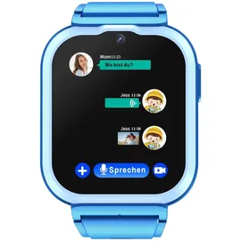 Onestyle SMW-Kids Smartwatch für Kinder mit LBS-Tracking, GPS, AGPS, 4G, SOS, HD Videoanruf, Kamera, 1,4" IPS-Farb-HD-Display , IPX7, schwarz
