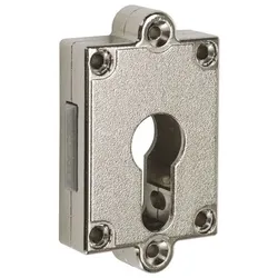 JUNIE 7407 Zylinder-Kastenschloss Dornmaß 25 mm, Metall, vernickelt matt