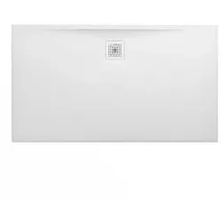 LAUFEN Pro Duschwanne H2109530000001 Marbond Ablauf lange Seite weiss