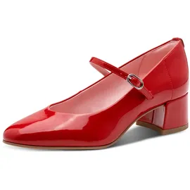 TAMARIS Damen Pumps mit Blockabsatz, rot, 37 EU