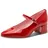 TAMARIS Damen Pumps mit Blockabsatz, rot, 37 EU