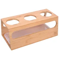 Gräwe Flaschenhalter für 3 Sodastream-Flaschen braun