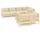 vidaXL Garten-Lounge-Set 8-tlg. creme Massivholz Kiefer