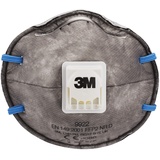 3M 9922C2, FFP2 Atemschutz-Maske, Partikelmaske für Farbstreich- und Maschinenschleifarbeiten, Schutzstufe FFP2, Grau, 2 Stück