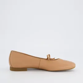 Paul Green Leder-Ballerinas in Beige / 40
