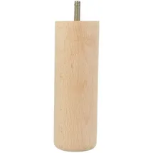 MS Beschläge Ø 50mm Möbelfuß Vollholz Buchenholz Sofastempel Möbelstütze 150mm)