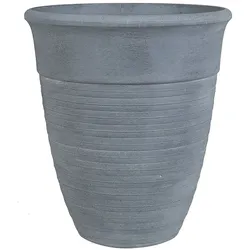 Blumentopf grau rund 43 x 43 x 49 cm KATALIMA