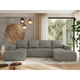 MKS Meble Ecksofa Polyester 5-Sitzer Grau