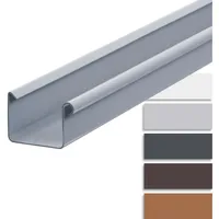 Inefa Dachrinne Kastenrinne 200cm NW 83 Grau Dachentwässerung