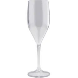 Matfer 6 Mehrweg Sektgläser transparent SAN 150ml Spritzguss Wiederverwendbar Kunststoff Sektflöte unzerbrechlich