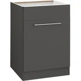 WIHO KÜCHEN Spülenschrank »Unna«, 60 cm breit, ohne Arbeitsplatte grau