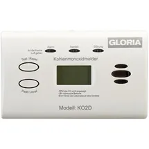 Gloria Kohlenmonoxidmelder KO2D Weiß 1