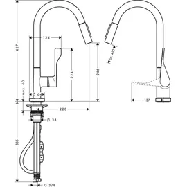 Hansgrohe Citterio Einhebelmischer Chrom
