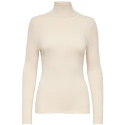 Only Damen Langarm Rollkragen Pullover Strick ONLKAROL Grau W. Melange 15165075 L