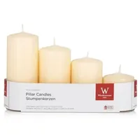 Wiedemann Adventsstumpen-Kerze 12 cm beige 4 St.