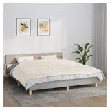vidaXL Gewichtsdecke Hellcreme 155x220 cm 11 kg Stoff