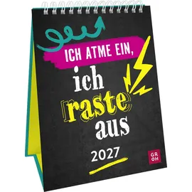 Groh Wochenkalender Ich atme ein, ich raste aus Weiß 2027