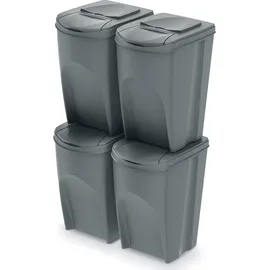 Prosperplast Sortibox 4x35 l Grau