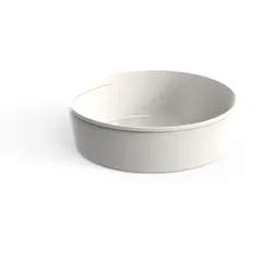 Food Bowls circ Mehrweg rund 1200ml Mehrweg Schalen cremeweiß mit Deckel