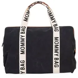 CHILDHOME Wickeltasche Mommy Bag Signatur Canvas schwarz