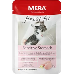 mera Finest Fit Sensitive Stomach Nassfutter für Katzen | Für eine gesunde Ernährung deiner Katze | Katzenfutter | Hochwertige Zutaten 1.02 kg