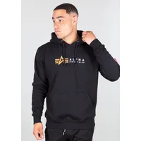 Alpha Industries Alpha Label Hoody Kapuzensweat für Herren Black