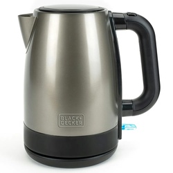 Black+Decker Black + Decker, Wasserkocher, BXKE2201E, 2200W, 1,7L Fassungsvermögen,360o, Ergonomischer Griff für mehr Komfort