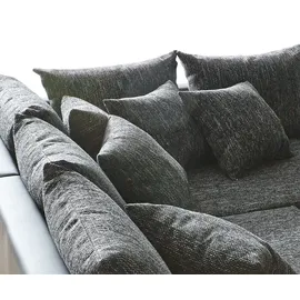 DeLife Ecksofa Clovis Schwarz modular Armlehne Ottomane Rechts, Design Ecksofas, Couch Loft, Modulsofa, modular