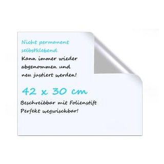 LMG selbstklebende Whiteboardfolie blanko 42,0 x 30,0 cm, 1 St.