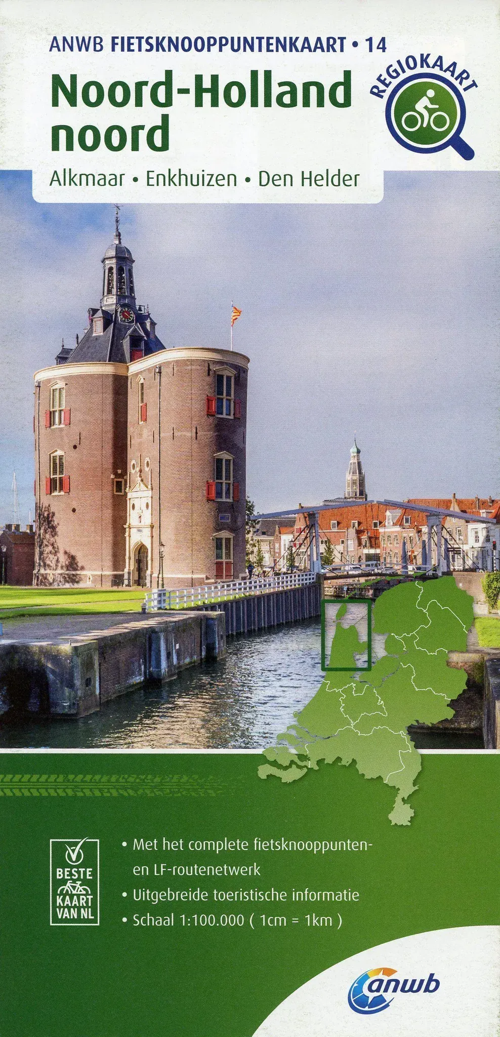 14 Noord-Holland Noord (Alkmaar / Enkhuizen / Den Helder)  Karte (im Sinne von Landkarte)