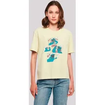 F4NT4STIC T-Shirt Sesamstraße Cookie Monster Crunch Premium Qualität, Weihnachts-Kollection gelb M