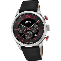 Lotus Leder schwarz Lotus Classic Armbanduhr D2UL18689/6 - Schwarz