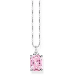 Halskette mit pinkem Stein - 925 Sterlingsilber