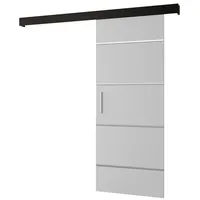 Schiebetür Komplettset - Schiebetürsystem Salwador 4 - Schiebetüren - Trennwände - Raumteiler - Innentüren, Tür 80x204 cm - Schiebetür Schiene - Zimmertür mit Schiebetür Griff - Saloontür