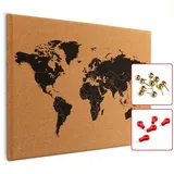 ALLboards Korktafel 60 x 40 cm Braun