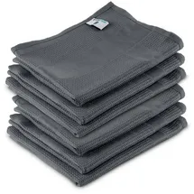 ELEXACLEAN Geschirrtücher Microfaser (6er Set, 68x42 cm, grau/anthrazit) saugstark, waschbar bis 60°C, Geschirrhandtücher, Handtücher Küche modern
