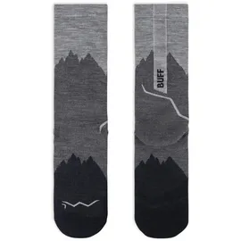Buff Merino Lightweight Crew Trekkingsocken 2 Paar Schwarz 36-38