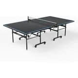 Joola Tischtennisplatte Outdoor J100A - Profi Tischtennistisch 4 MM Aluminium Wetterfest klappbares Untergestell, inkl. Netz, grau