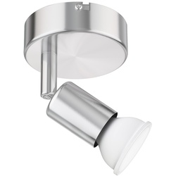 ledscom.de Wand-Leuchte LUNARA, einflammig inkl. GU10 LED Lampe, weiß, 3-Stufen Dimmen ohne Dimmer mit Lichtschalter: 609lm / 270lm / 609lm