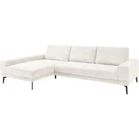 Set One by Musterring Ecksofa "SO 3600 optimaler Sitzkomfort in Federkern o. Kaltschaum, 2 Sitzhöhen", weiß (kama natur), B:293cm H:87cm T:180cm, 100% Polyester, SET ONE BY MUSTERRING, Sofas, Ecksofa, Sitzhöhe 44 cm, Kaltschaum, B 293 x T 180 cm, Kama natur