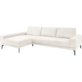 Set One by Musterring Ecksofa "SO 3600 optimaler Sitzkomfort in Federkern o. Kaltschaum, 2 Sitzhöhen", weiß (kama natur), B:293cm H:87cm T:180cm, 100% Polyester, SET ONE BY MUSTERRING, Sofas, Ecksofa, Sitzhöhe 44 cm, Kaltschaum, B 293 x T 180 cm, Kama natur