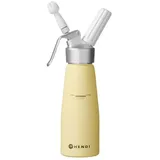 Sahnespender, HENDI, 0,5L, Pastellgelb + 24 Sahnekapseln (N2O)
