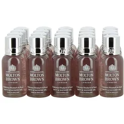 Molton Brown Hotel & Reise Duschgel-Set 20 x 30 ml Delicious Rhubarb Rose Bath Shower Gel 1 pc. 600 