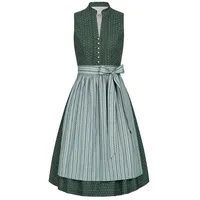 Nübler Trachtenkleid Dirndl midi Jette in Petrol von Nübler 2 teiliges Set aus Damen Dirndl kurz und Schürze, moderne Tracht grün 42