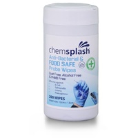 Chemsplash Anti-Bakterielle & Lebensmittelechte Sondenreinigungstücher