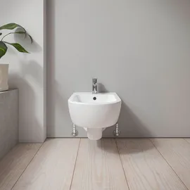 Duravit D-Code 37x54cm, mit Hahnloch, Überlauf, weiß