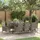 vidaXL Garten Essgruppe 9-tlg. Grau