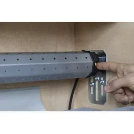 Schellenberg Maxi Plus 40 Nm Rohrmotor für 60 mm Welle, elektronische Endlageneinstellung, bis zu 15 m2 Fläche, Smart Home fähig, gelb